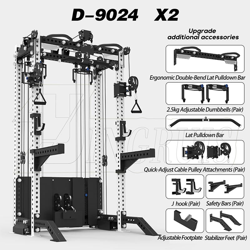 Functional Trainer with Lat Pulldown and Cable Crossover